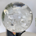 Super Quality Clear Quartz Sphere on Metal Base 2.2 lbs & 7.4" Tall #5631 - 0026 - Brazil GemsBrazil GemsSuper Quality Clear Quartz Sphere on Metal Base 2.2 lbs & 7.4" Tall #5631 - 0026Spheres5631 - 0026