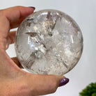 Super Quality Clear Quartz Sphere on Metal Base 2.5 lbs & 7.5" Tall #5631 - 0029 - Brazil GemsBrazil GemsSuper Quality Clear Quartz Sphere on Metal Base 2.5 lbs & 7.5" Tall #5631 - 0029Spheres5631 - 0029