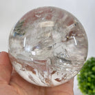 Super Quality Clear Quartz Sphere on Metal Base 2.5 lbs & 7.5" Tall #5631 - 0029 - Brazil GemsBrazil GemsSuper Quality Clear Quartz Sphere on Metal Base 2.5 lbs & 7.5" Tall #5631 - 0029Spheres5631 - 0029