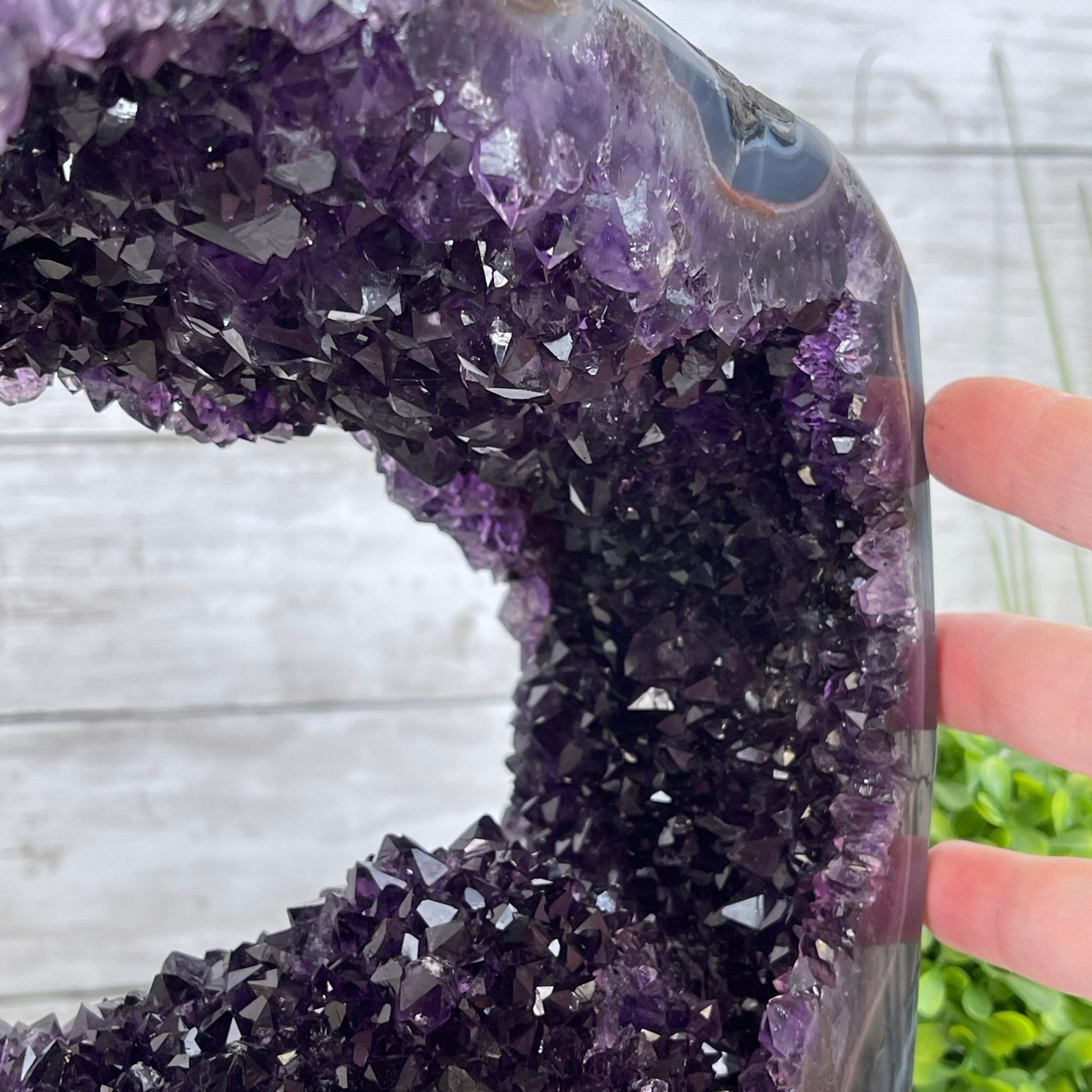 Super Quality Open 2-Sided Brazilian Amethyst Cathedral, 21.9 lbs, 11" tall, #5605-0088 by Brazil Gems - Brazil GemsBrazil GemsSuper Quality Open 2-Sided Brazilian Amethyst Cathedral, 21.9 lbs, 11" tall, #5605-0088 by Brazil GemsOpen 2-Sided Cathedrals5605-0088
