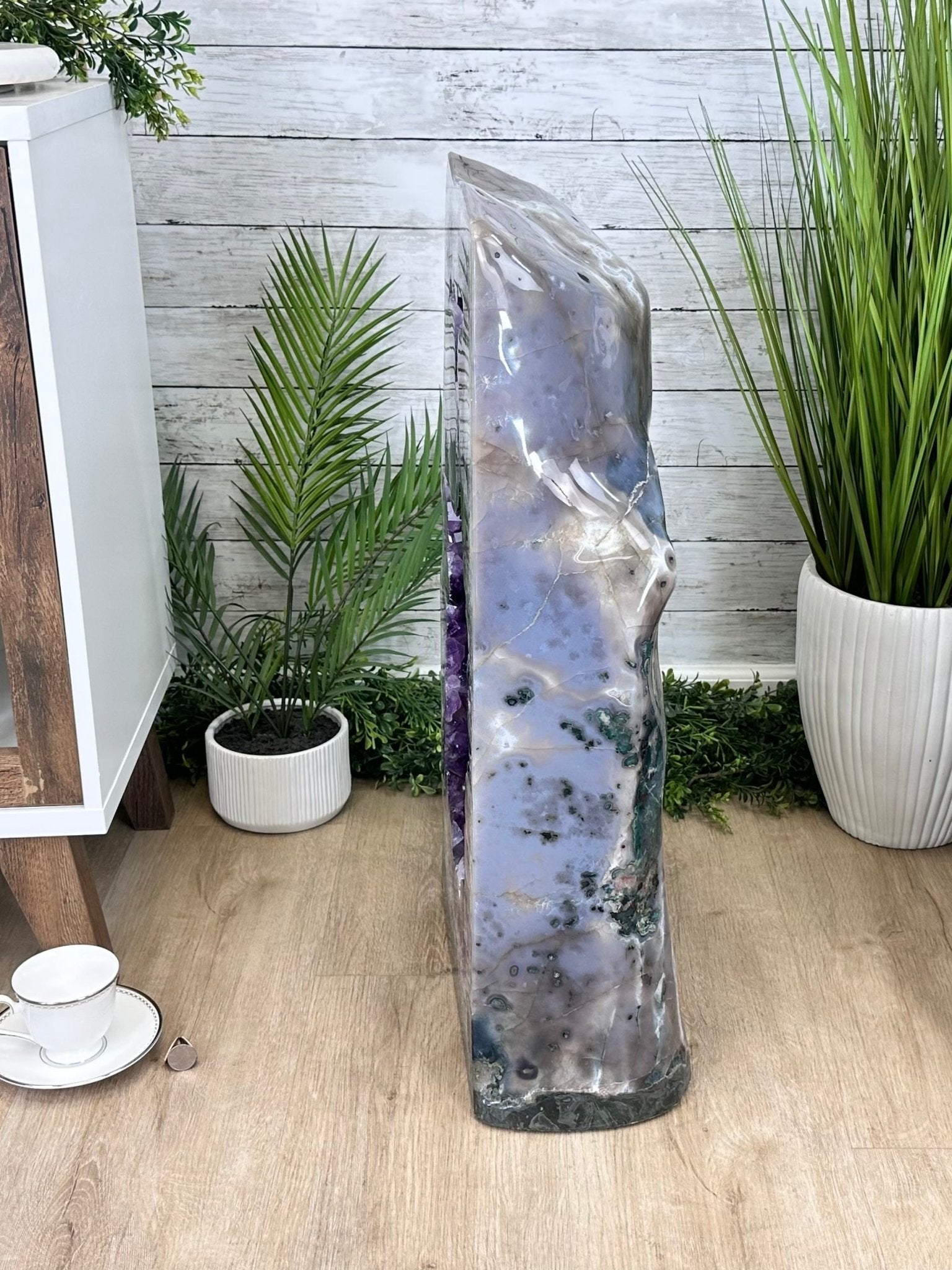 Super Quality Polished Brazilian Amethyst Cathedral, 184.3 lbs & 29.3" tall Model #5602-0082 by Brazil Gems - Brazil GemsBrazil GemsSuper Quality Polished Brazilian Amethyst Cathedral, 184.3 lbs & 29.3" tall Model #5602-0082 by Brazil GemsPolished Cathedrals5602-0082