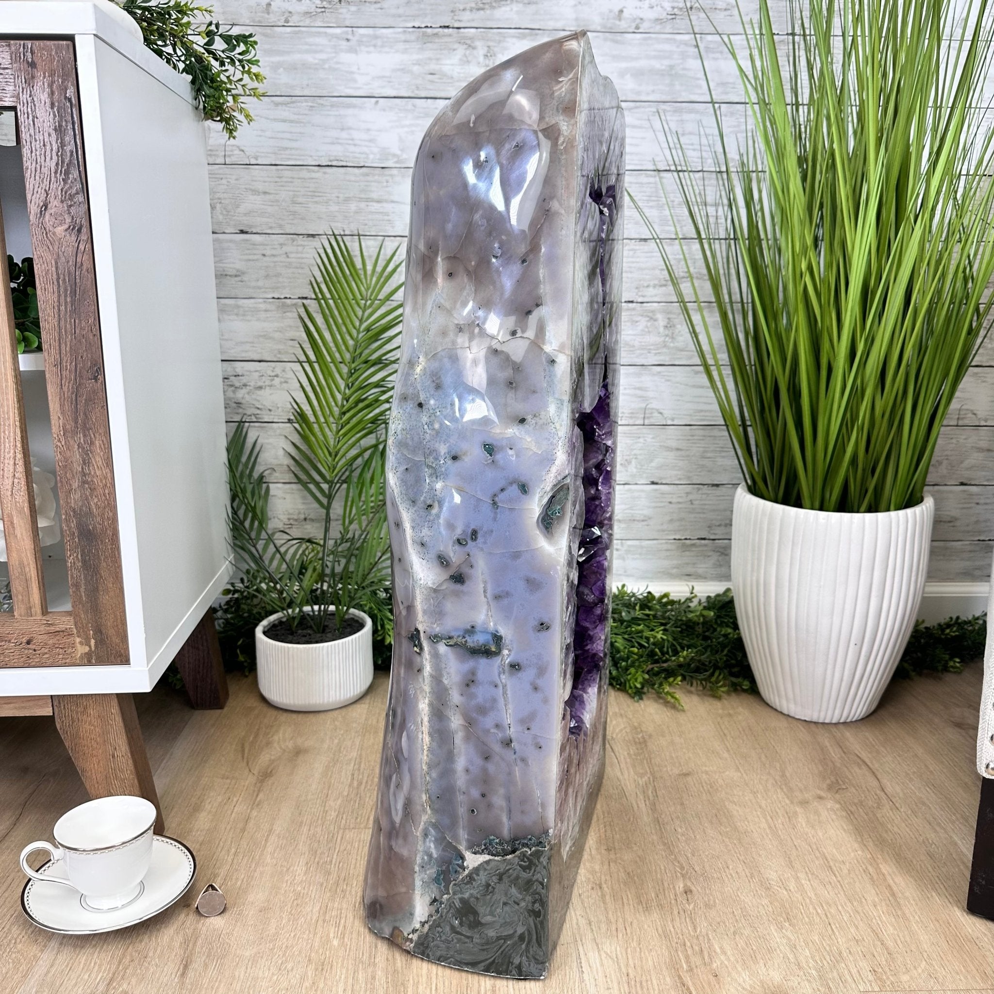Super Quality Polished Brazilian Amethyst Cathedral, 184.3 lbs & 29.3" tall Model #5602-0082 by Brazil Gems - Brazil GemsBrazil GemsSuper Quality Polished Brazilian Amethyst Cathedral, 184.3 lbs & 29.3" tall Model #5602-0082 by Brazil GemsPolished Cathedrals5602-0082