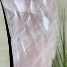 Super Quality Rose Quartz Angel Wings on a Metal Base, 29.7 lbs & 26.2" Tall #4444RQ - 001 - Brazil GemsBrazil GemsSuper Quality Rose Quartz Angel Wings on a Metal Base, 29.7 lbs & 26.2" Tall #4444RQ - 001Carved Angel Wings4444RQ - 001