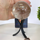 Super Quality Smoky Quartz Sphere on a Metal Stand 1 lb & 5.4" Tall #5636 - 0002 - Brazil GemsBrazil GemsSuper Quality Smoky Quartz Sphere on a Metal Stand 1 lb & 5.4" Tall #5636 - 0002Spheres5636 - 0002