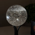 Super Quality Smoky Quartz Sphere on a Metal Stand 1 lb & 5.4" Tall #5636 - 0002 - Brazil GemsBrazil GemsSuper Quality Smoky Quartz Sphere on a Metal Stand 1 lb & 5.4" Tall #5636 - 0002Spheres5636 - 0002