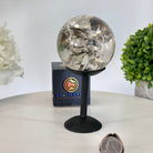 Super Quality Smoky Quartz Sphere on a Metal Stand, 1.5 lbs & 6.2" Tall #5636 - 0003 - Brazil GemsBrazil GemsSuper Quality Smoky Quartz Sphere on a Metal Stand, 1.5 lbs & 6.2" Tall #5636 - 0003Spheres5636 - 0003