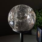 Super Quality Smoky Quartz Sphere on a Metal Stand, 1.5 lbs & 6.2" Tall #5636 - 0003 - Brazil GemsBrazil GemsSuper Quality Smoky Quartz Sphere on a Metal Stand, 1.5 lbs & 6.2" Tall #5636 - 0003Spheres5636 - 0003