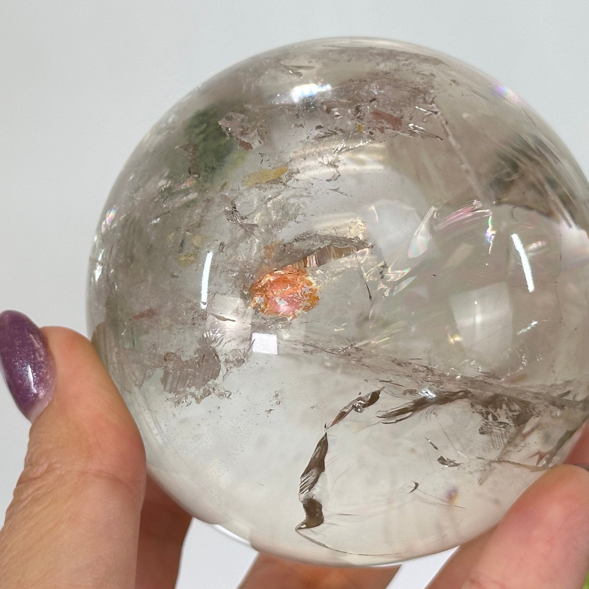 Smoky Quartz Sphere on a Base Model #5636-0005 by Brazil
