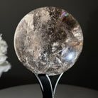 Super Quality Smoky Quartz Sphere on a Metal Stand, 1.9 lbs & 7.1" Tall #5636 - 0006 - Brazil GemsBrazil GemsSuper Quality Smoky Quartz Sphere on a Metal Stand, 1.9 lbs & 7.1" Tall #5636 - 0006Spheres5636 - 0006