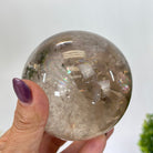 Super Quality Smoky Quartz Sphere on a Metal Stand, 1.9 lbs & 7.1" Tall #5636 - 0006 - Brazil GemsBrazil GemsSuper Quality Smoky Quartz Sphere on a Metal Stand, 1.9 lbs & 7.1" Tall #5636 - 0006Spheres5636 - 0006