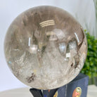 Super Quality Smoky Quartz Sphere on Metal Stand 3.3 lbs & 7.9" Tall #5636 - 0009 - Brazil GemsBrazil GemsSuper Quality Smoky Quartz Sphere on Metal Stand 3.3 lbs & 7.9" Tall #5636 - 0009Spheres5636 - 0009