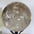 Super Quality Smoky Quartz Sphere on Metal Stand 3.3 lbs & 7.9" Tall #5636 - 0009 - Brazil GemsBrazil GemsSuper Quality Smoky Quartz Sphere on Metal Stand 3.3 lbs & 7.9" Tall #5636 - 0009Spheres5636 - 0009