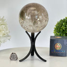 Super Quality Smoky Quartz Sphere on Metal Stand 3.3 lbs & 7.9" Tall #5636 - 0009 - Brazil GemsBrazil GemsSuper Quality Smoky Quartz Sphere on Metal Stand 3.3 lbs & 7.9" Tall #5636 - 0009Spheres5636 - 0009