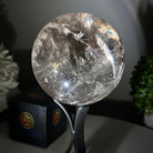 Super Quality Smoky Quartz Sphere on Metal Stand 3.3 lbs & 7.9" Tall #5636 - 0009 - Brazil GemsBrazil GemsSuper Quality Smoky Quartz Sphere on Metal Stand 3.3 lbs & 7.9" Tall #5636 - 0009Spheres5636 - 0009