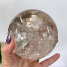 Super Quality Smoky Quartz Sphere on Wood Base 3.3 lbs & 4.9" Tall #5636 - 0010 - Brazil GemsBrazil GemsSuper Quality Smoky Quartz Sphere on Wood Base 3.3 lbs & 4.9" Tall #5636 - 0010Spheres5636 - 0010