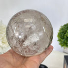 Super Quality Smoky Quartz Sphere on Wood Base 3.3 lbs & 4.9" Tall #5636 - 0010 - Brazil GemsBrazil GemsSuper Quality Smoky Quartz Sphere on Wood Base 3.3 lbs & 4.9" Tall #5636 - 0010Spheres5636 - 0010