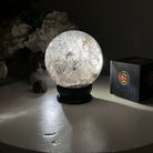 Super Quality Smoky Quartz Sphere on Wood Base 3.3 lbs & 4.9" Tall #5636 - 0010 - Brazil GemsBrazil GemsSuper Quality Smoky Quartz Sphere on Wood Base 3.3 lbs & 4.9" Tall #5636 - 0010Spheres5636 - 0010