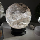 Super Quality Smoky Quartz Sphere on Wood Base 4 lbs & 5.2" Tall #5636 - 0012 - Brazil GemsBrazil GemsSuper Quality Smoky Quartz Sphere on Wood Base 4 lbs & 5.2" Tall #5636 - 0012Spheres5636 - 0012