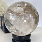 Super Quality Smoky Quartz Sphere on Wood Base 4.5 lbs & 5.4" Tall #5636 - 0013 - Brazil GemsBrazil GemsSuper Quality Smoky Quartz Sphere on Wood Base 4.5 lbs & 5.4" Tall #5636 - 0013Spheres5636 - 0013