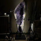 Super Quality Uruguayan Amethyst Cluster on a Metal Base, 169.8 lbs & 48.9" Tall, #5491 - 0250 - Brazil GemsBrazil GemsSuper Quality Uruguayan Amethyst Cluster on a Metal Base, 169.8 lbs & 48.9" Tall, #5491 - 0250Clusters on Fixed Bases5491 - 0250