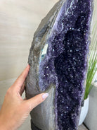 Super Quality Uruguayan Amethyst Cluster on a Metal Base, 169.8 lbs & 48.9" Tall, #5491 - 0250 - Brazil GemsBrazil GemsSuper Quality Uruguayan Amethyst Cluster on a Metal Base, 169.8 lbs & 48.9" Tall, #5491 - 0250Clusters on Fixed Bases5491 - 0250