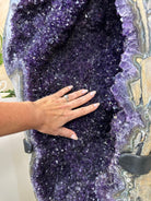 Super Quality Uruguayan Amethyst Cluster on a Metal Base, 169.8 lbs & 48.9" Tall, #5491 - 0250 - Brazil GemsBrazil GemsSuper Quality Uruguayan Amethyst Cluster on a Metal Base, 169.8 lbs & 48.9" Tall, #5491 - 0250Clusters on Fixed Bases5491 - 0250