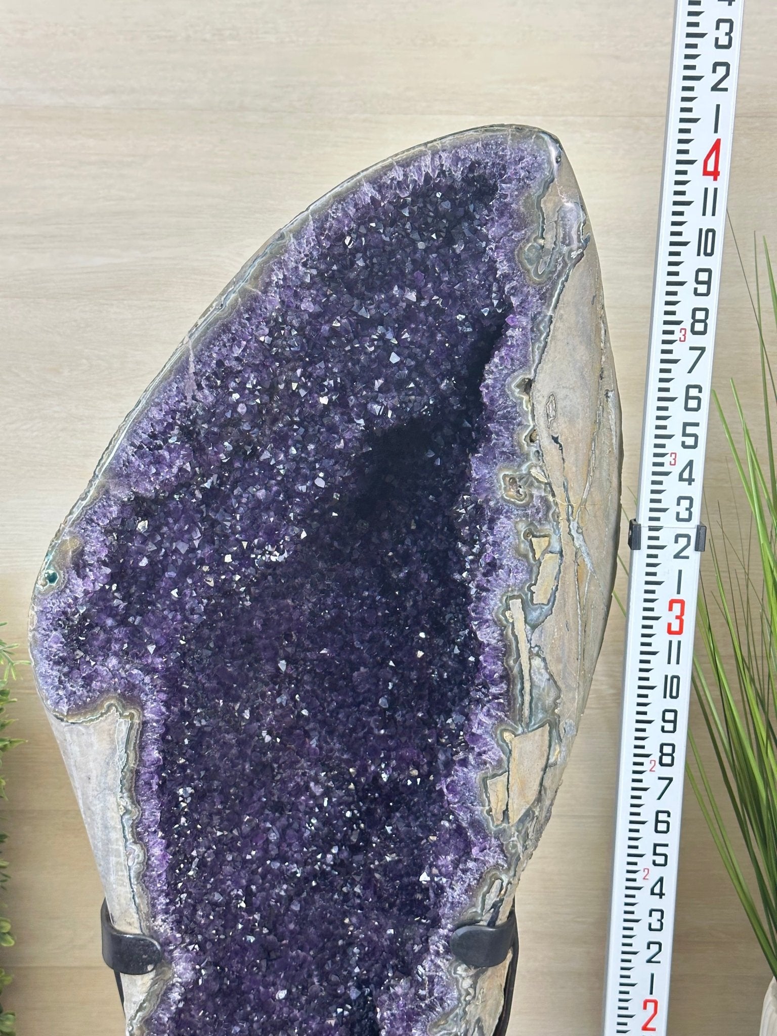 Super Quality Uruguayan Amethyst Cluster on a Metal Base, 169.8 lbs & 48.9" Tall, #5491 - 0250 - Brazil GemsBrazil GemsSuper Quality Uruguayan Amethyst Cluster on a Metal Base, 169.8 lbs & 48.9" Tall, #5491 - 0250Clusters on Fixed Bases5491 - 0250