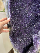 Super Quality Uruguayan Amethyst Cluster on a Metal Base, 169.8 lbs & 48.9" Tall, #5491 - 0250 - Brazil GemsBrazil GemsSuper Quality Uruguayan Amethyst Cluster on a Metal Base, 169.8 lbs & 48.9" Tall, #5491 - 0250Clusters on Fixed Bases5491 - 0250