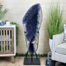 Super Quality Uruguayan Amethyst Cluster on a Metal Base, 169.8 lbs & 48.9" Tall, #5491 - 0250 - Brazil GemsBrazil GemsSuper Quality Uruguayan Amethyst Cluster on a Metal Base, 169.8 lbs & 48.9" Tall, #5491 - 0250Clusters on Fixed Bases5491 - 0250