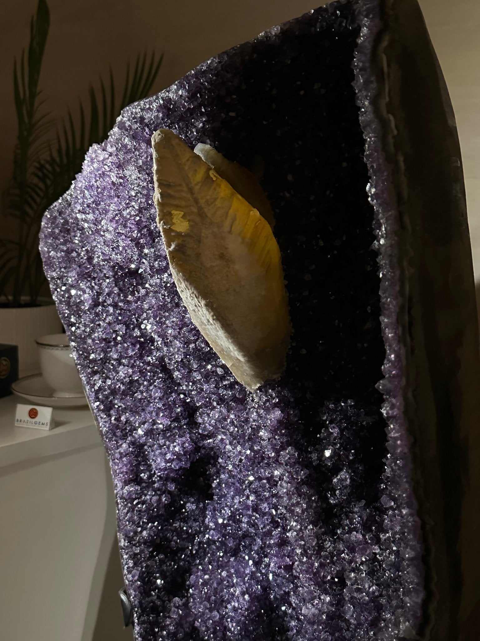 Super Quality Uruguayan Amethyst Cluster on Rotating Stand, 119.1 lbs & 46.7" Tall #5492 - 0034 - Brazil GemsBrazil GemsSuper Quality Uruguayan Amethyst Cluster on Rotating Stand, 119.1 lbs & 46.7" Tall #5492 - 0034Clusters on Rotating Bases5492 - 0034