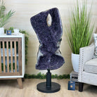 Super Quality Uruguayan Amethyst Cluster on Rotating Stand, 119.1 lbs & 46.7" Tall #5492 - 0034 - Brazil GemsBrazil GemsSuper Quality Uruguayan Amethyst Cluster on Rotating Stand, 119.1 lbs & 46.7" Tall #5492 - 0034Clusters on Rotating Bases5492 - 0034