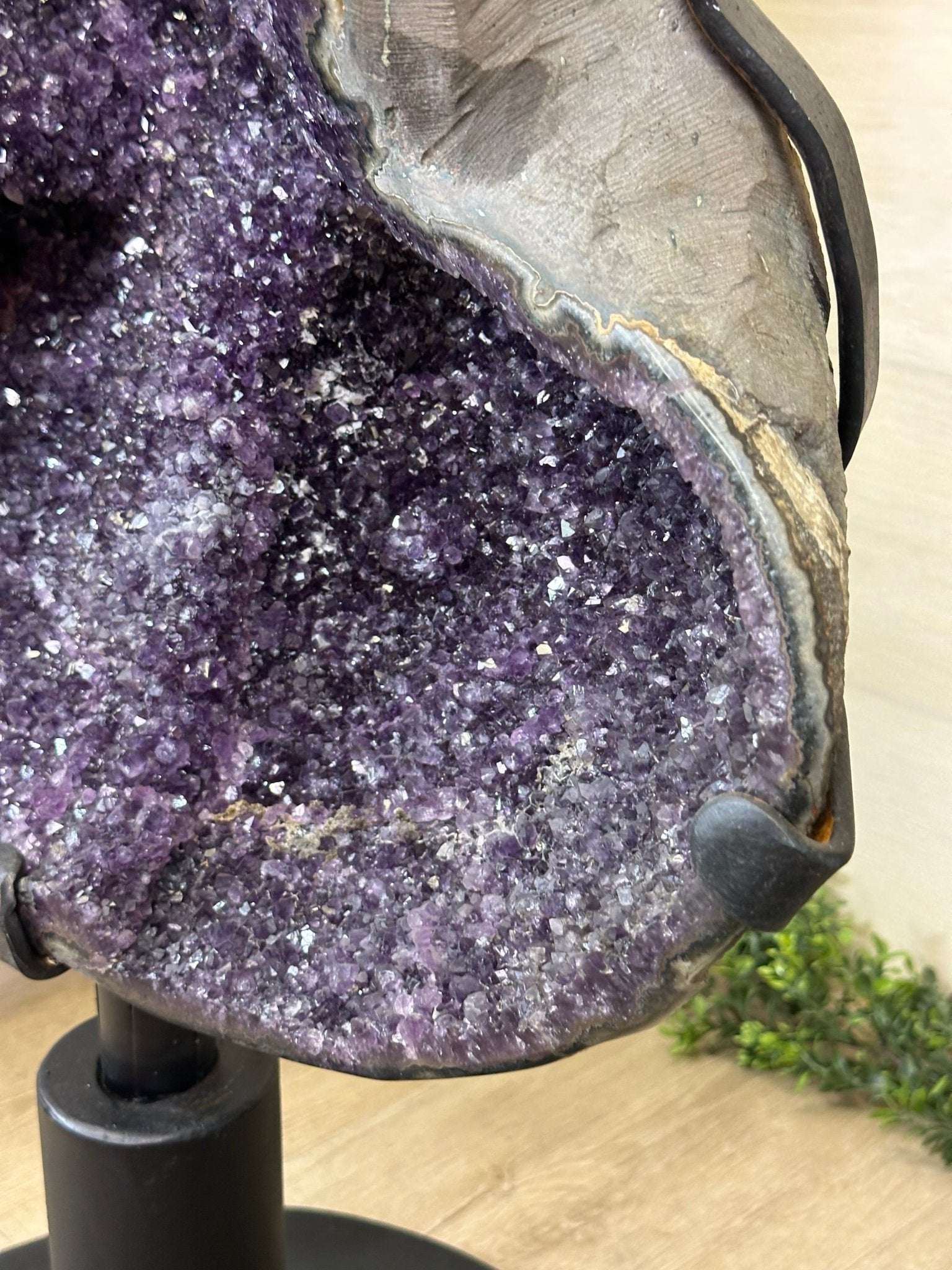 Super Quality Uruguayan Amethyst Cluster on Rotating Stand, 119.1 lbs & 46.7" Tall #5492 - 0034 - Brazil GemsBrazil GemsSuper Quality Uruguayan Amethyst Cluster on Rotating Stand, 119.1 lbs & 46.7" Tall #5492 - 0034Clusters on Rotating Bases5492 - 0034