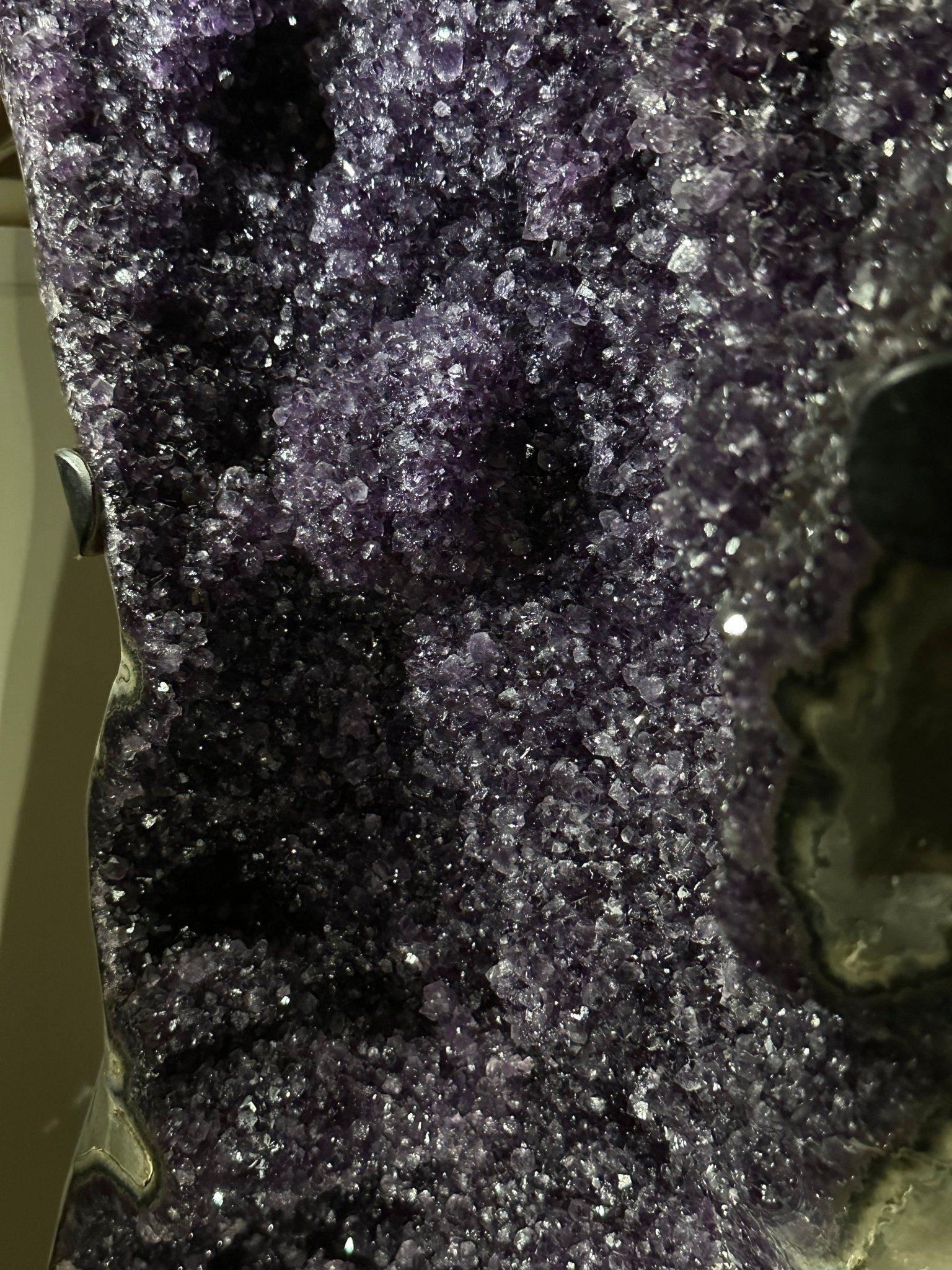 Super Quality Uruguayan Amethyst Cluster on Rotating Stand, 119.1 lbs & 46.7" Tall #5492 - 0034 - Brazil GemsBrazil GemsSuper Quality Uruguayan Amethyst Cluster on Rotating Stand, 119.1 lbs & 46.7" Tall #5492 - 0034Clusters on Rotating Bases5492 - 0034
