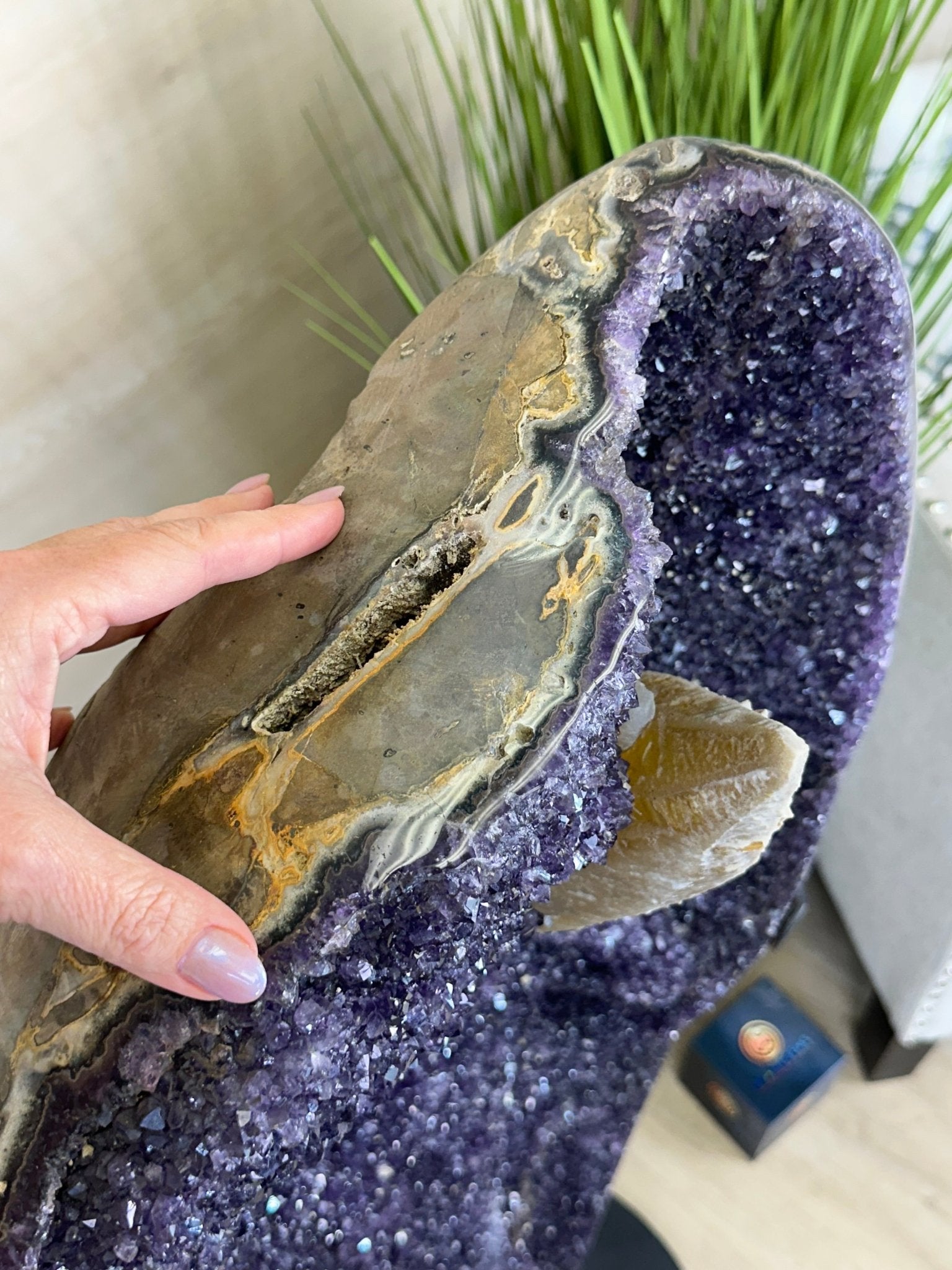 Super Quality Uruguayan Amethyst Cluster on Rotating Stand, 119.1 lbs & 46.7" Tall #5492 - 0034 - Brazil GemsBrazil GemsSuper Quality Uruguayan Amethyst Cluster on Rotating Stand, 119.1 lbs & 46.7" Tall #5492 - 0034Clusters on Rotating Bases5492 - 0034