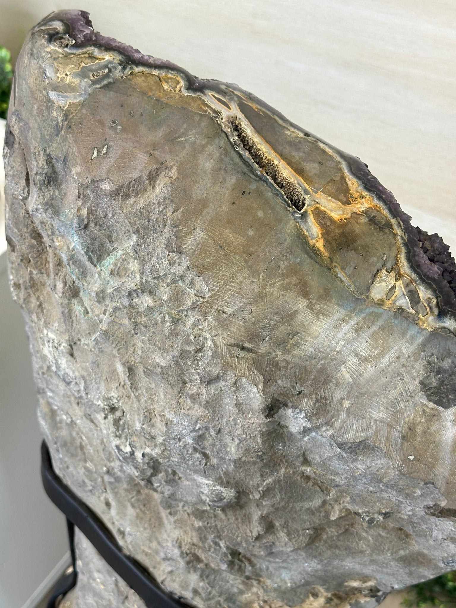 Super Quality Uruguayan Amethyst Cluster on Rotating Stand, 119.1 lbs & 46.7" Tall #5492 - 0034 - Brazil GemsBrazil GemsSuper Quality Uruguayan Amethyst Cluster on Rotating Stand, 119.1 lbs & 46.7" Tall #5492 - 0034Clusters on Rotating Bases5492 - 0034