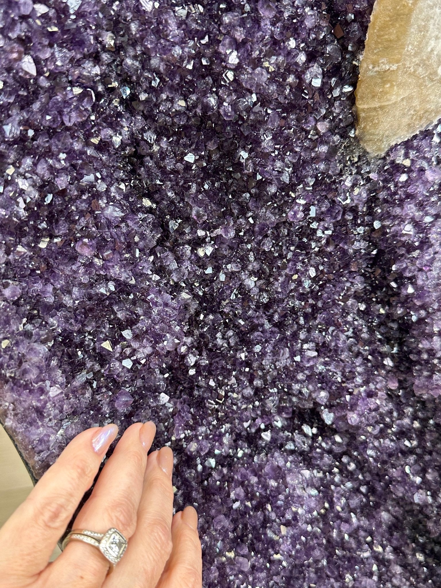 Super Quality Uruguayan Amethyst Cluster on Rotating Stand, 119.1 lbs & 46.7" Tall #5492 - 0034 - Brazil GemsBrazil GemsSuper Quality Uruguayan Amethyst Cluster on Rotating Stand, 119.1 lbs & 46.7" Tall #5492 - 0034Clusters on Rotating Bases5492 - 0034