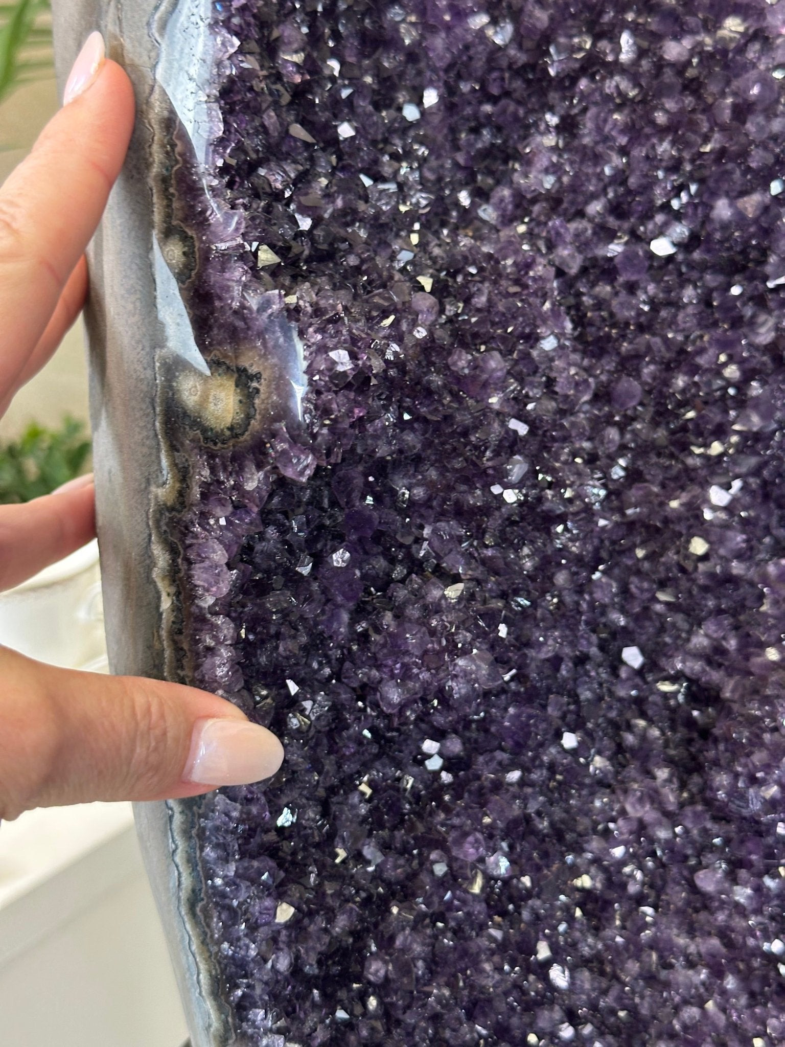 Super Quality Uruguayan Amethyst Cluster on Rotating Stand, 227.1 lbs & 53.1" Tall #5492 - 0035 - Brazil GemsBrazil GemsSuper Quality Uruguayan Amethyst Cluster on Rotating Stand, 227.1 lbs & 53.1" Tall #5492 - 0035Clusters on Rotating Bases5492 - 0035