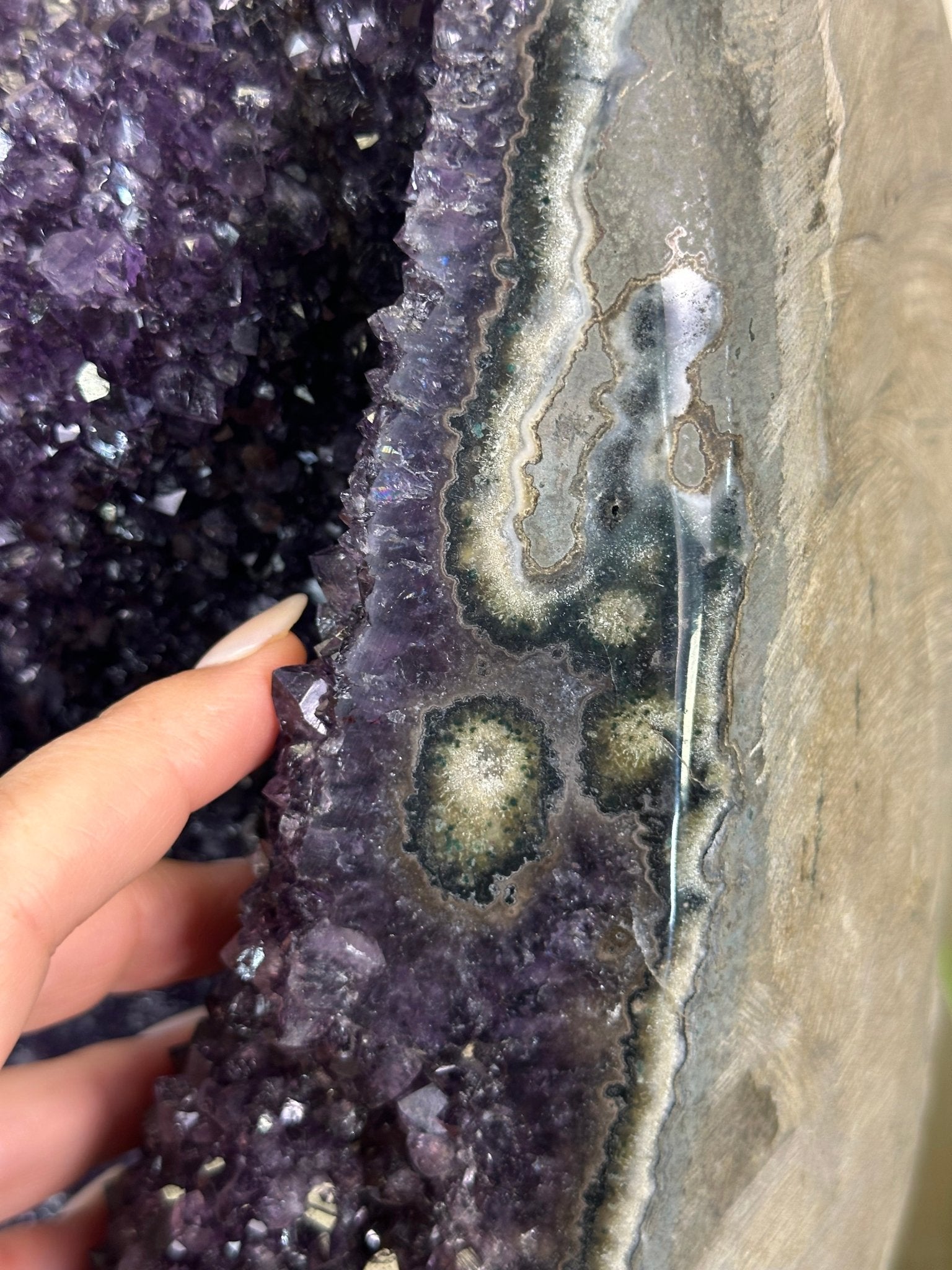 Super Quality Uruguayan Amethyst Cluster on Rotating Stand, 227.1 lbs & 53.1" Tall #5492 - 0035 - Brazil GemsBrazil GemsSuper Quality Uruguayan Amethyst Cluster on Rotating Stand, 227.1 lbs & 53.1" Tall #5492 - 0035Clusters on Rotating Bases5492 - 0035
