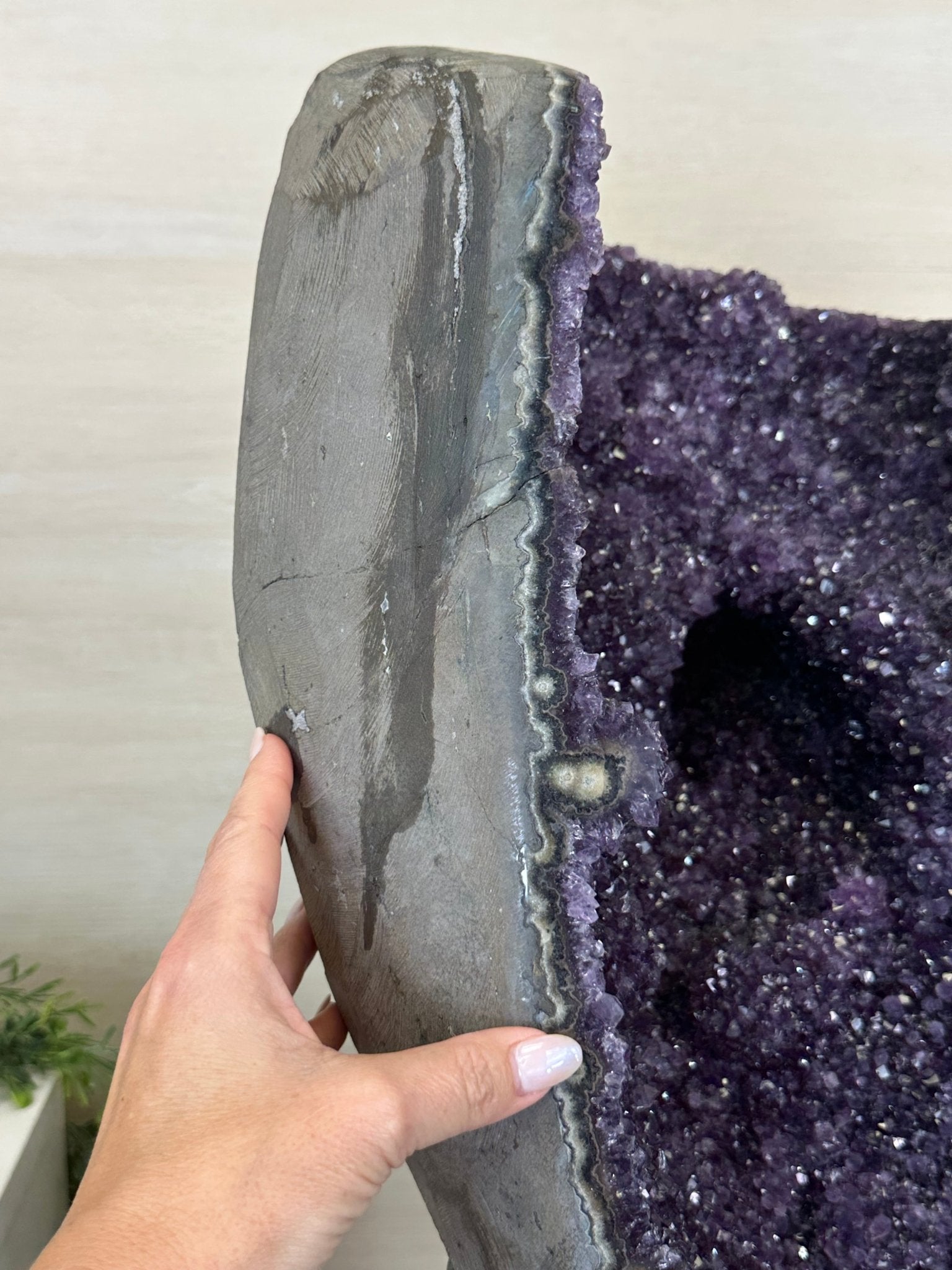 Super Quality Uruguayan Amethyst Cluster on Rotating Stand, 227.1 lbs & 53.1" Tall #5492 - 0035 - Brazil GemsBrazil GemsSuper Quality Uruguayan Amethyst Cluster on Rotating Stand, 227.1 lbs & 53.1" Tall #5492 - 0035Clusters on Rotating Bases5492 - 0035