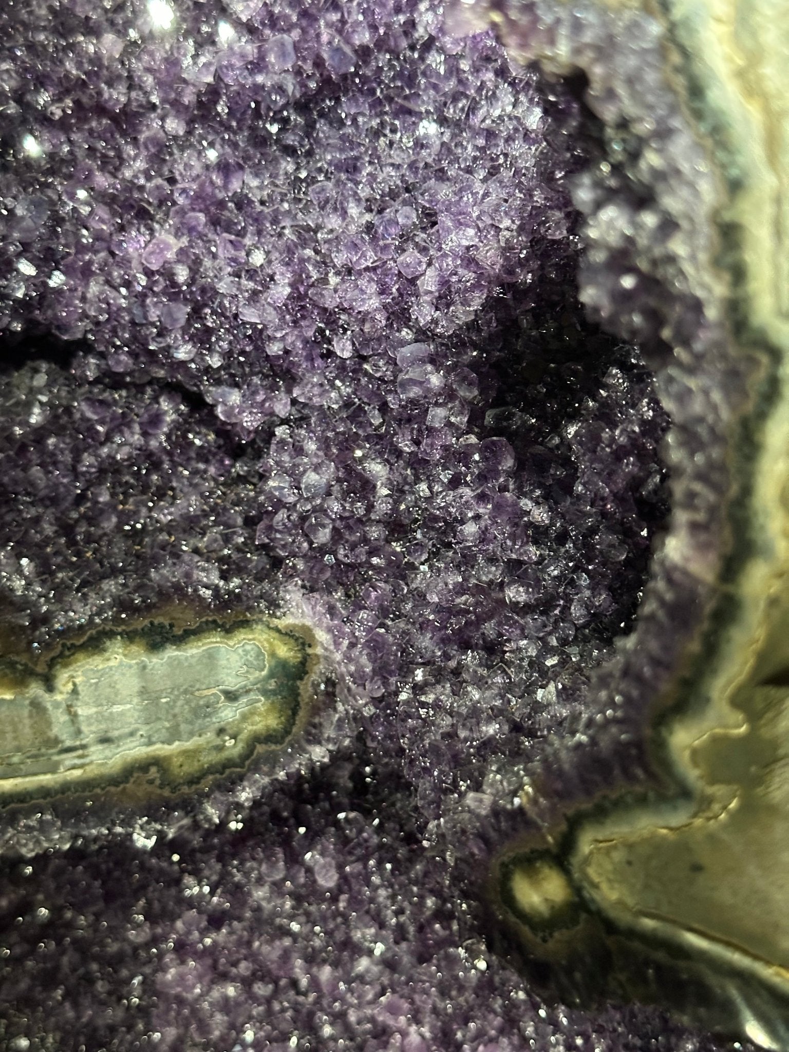 Super Quality Uruguayan Amethyst Cluster on Rotating Stand, 227.1 lbs & 53.1" Tall #5492 - 0035 - Brazil GemsBrazil GemsSuper Quality Uruguayan Amethyst Cluster on Rotating Stand, 227.1 lbs & 53.1" Tall #5492 - 0035Clusters on Rotating Bases5492 - 0035