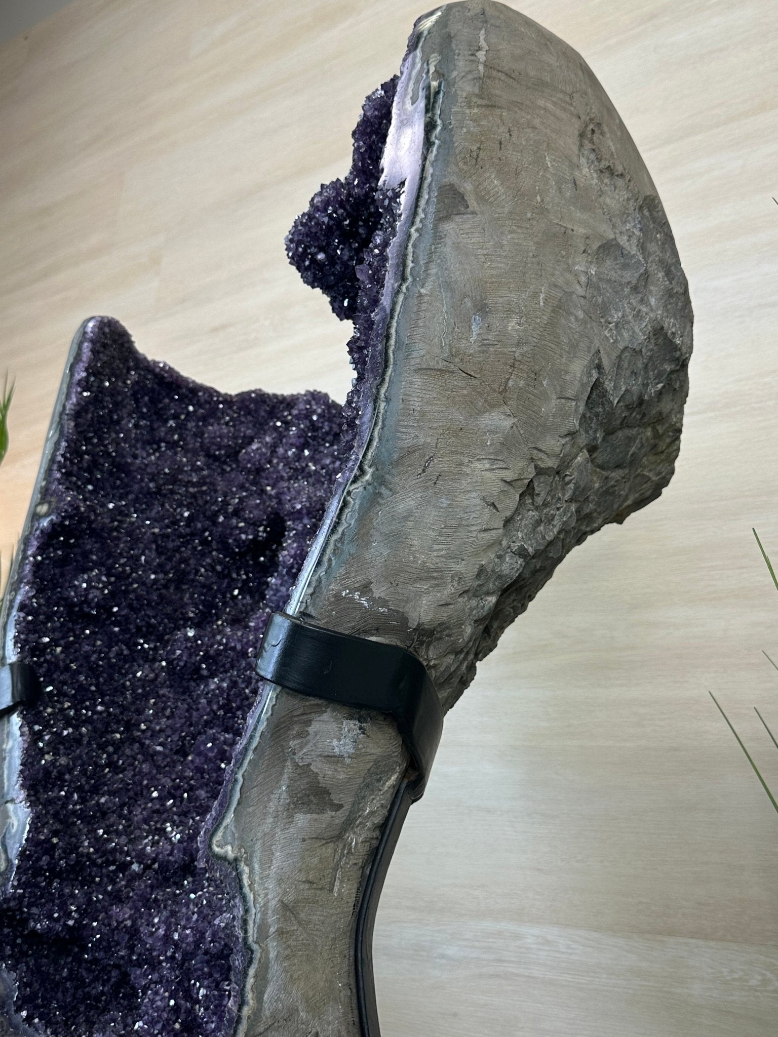 Super Quality Uruguayan Amethyst Cluster on Rotating Stand, 227.1 lbs & 53.1" Tall #5492 - 0035 - Brazil GemsBrazil GemsSuper Quality Uruguayan Amethyst Cluster on Rotating Stand, 227.1 lbs & 53.1" Tall #5492 - 0035Clusters on Rotating Bases5492 - 0035