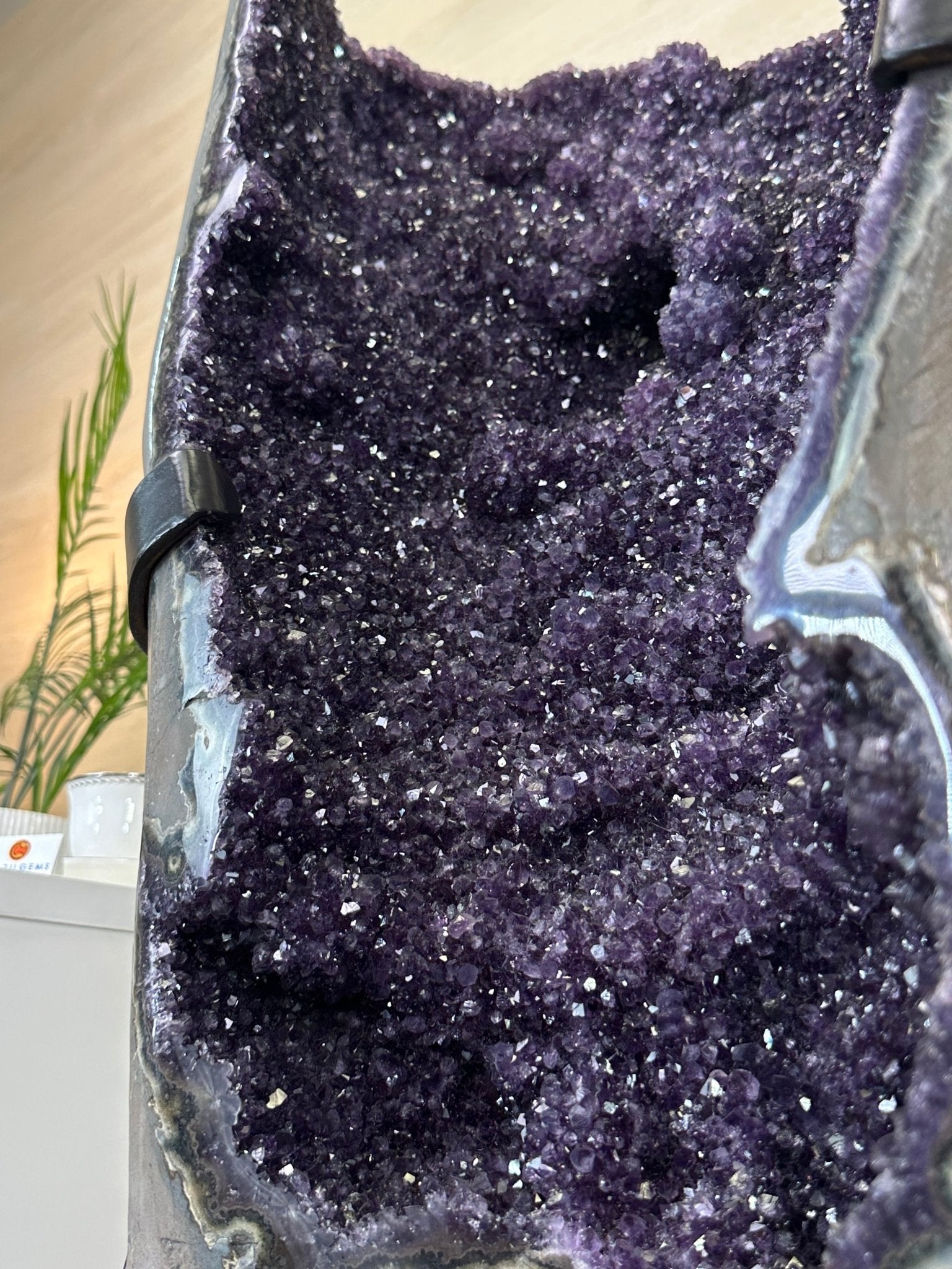 Super Quality Uruguayan Amethyst Cluster on Rotating Stand, 227.1 lbs & 53.1" Tall #5492 - 0035 - Brazil GemsBrazil GemsSuper Quality Uruguayan Amethyst Cluster on Rotating Stand, 227.1 lbs & 53.1" Tall #5492 - 0035Clusters on Rotating Bases5492 - 0035