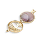 Tree of Life Locket w/ 7 Interchangeable Gemstones 18K Gold Plated Necklace - Brazil GemsBrazil GemsTree of Life Locket w/ 7 Interchangeable Gemstones 18K Gold Plated NecklaceNecklace12GP8089 - 799