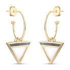 Triangles 18K Gold Plated & Black Rhodium Earrings w/ 4 Interchangeable Gemstone Pairs - Brazil GemsBrazil GemsTriangles 18K Gold Plated & Black Rhodium Earrings w/ 4 Interchangeable Gemstone PairsEarrings11GP9050 - 499