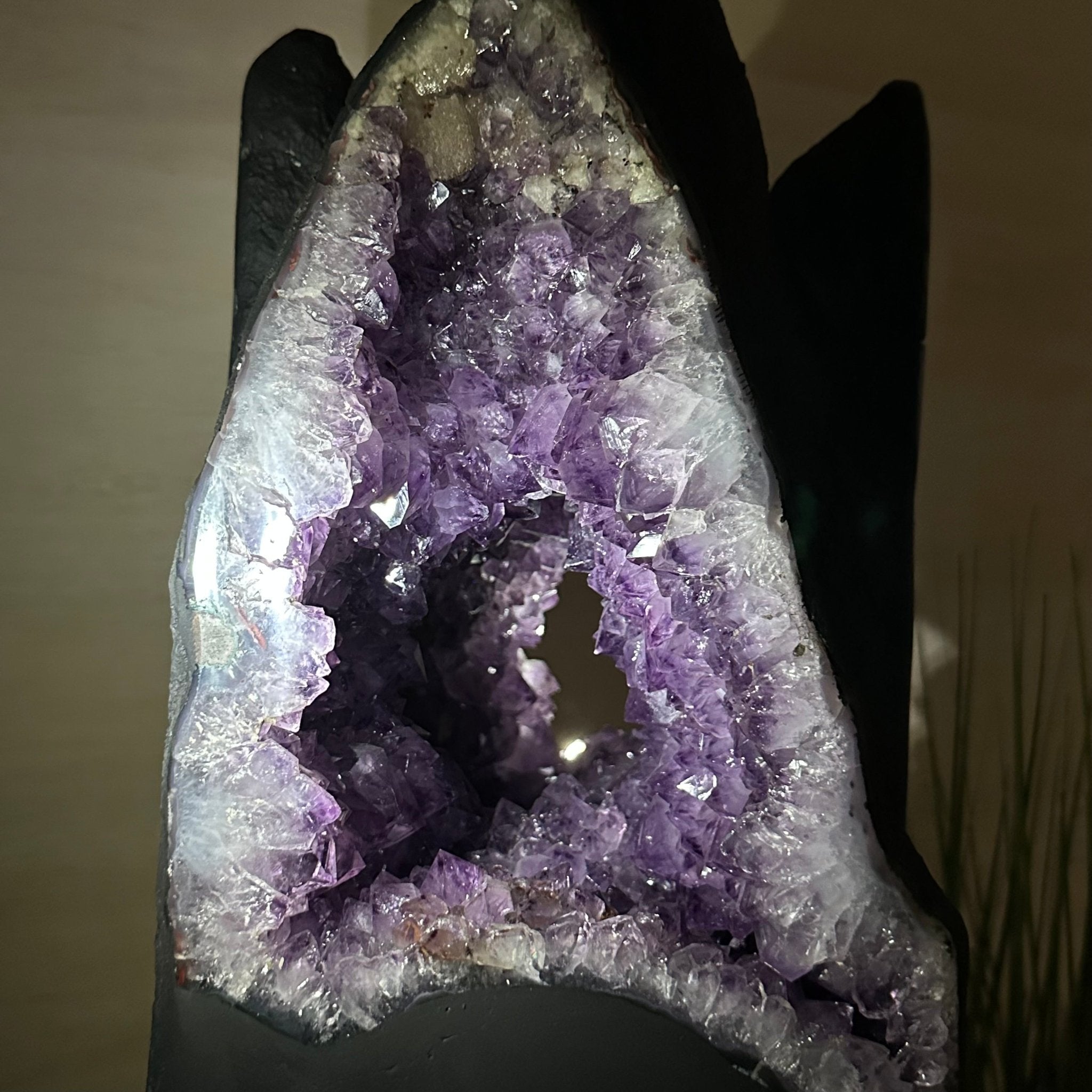 Unique Amethyst Cluster of 4 Cathedrals on a Rotating Stand, 125.7 lbs & 29.8" Tall #5492 - 0036 - Brazil GemsBrazil GemsUnique Amethyst Cluster of 4 Cathedrals on a Rotating Stand, 125.7 lbs & 29.8" Tall #5492 - 0036Clusters on Rotating Bases5492 - 0036