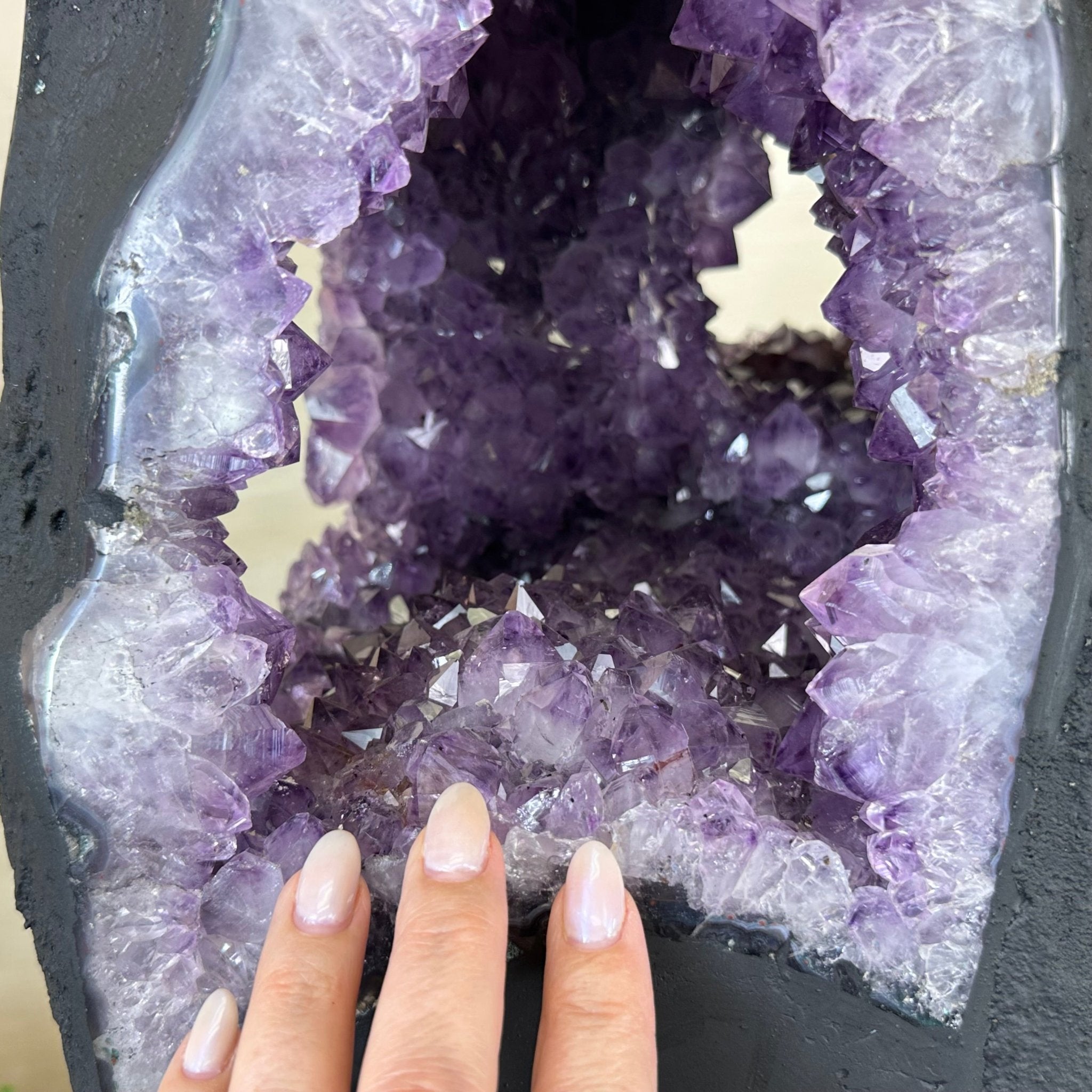 Unique Amethyst Cluster of 4 Cathedrals on a Rotating Stand, 125.7 lbs & 29.8" Tall #5492 - 0036 - Brazil GemsBrazil GemsUnique Amethyst Cluster of 4 Cathedrals on a Rotating Stand, 125.7 lbs & 29.8" Tall #5492 - 0036Clusters on Rotating Bases5492 - 0036