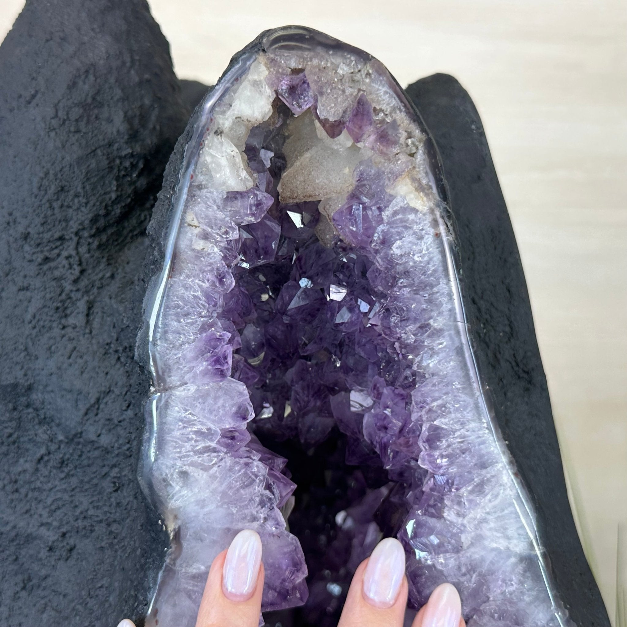 Unique Amethyst Cluster of 4 Cathedrals on a Rotating Stand, 125.7 lbs & 29.8" Tall #5492 - 0036 - Brazil GemsBrazil GemsUnique Amethyst Cluster of 4 Cathedrals on a Rotating Stand, 125.7 lbs & 29.8" Tall #5492 - 0036Clusters on Rotating Bases5492 - 0036