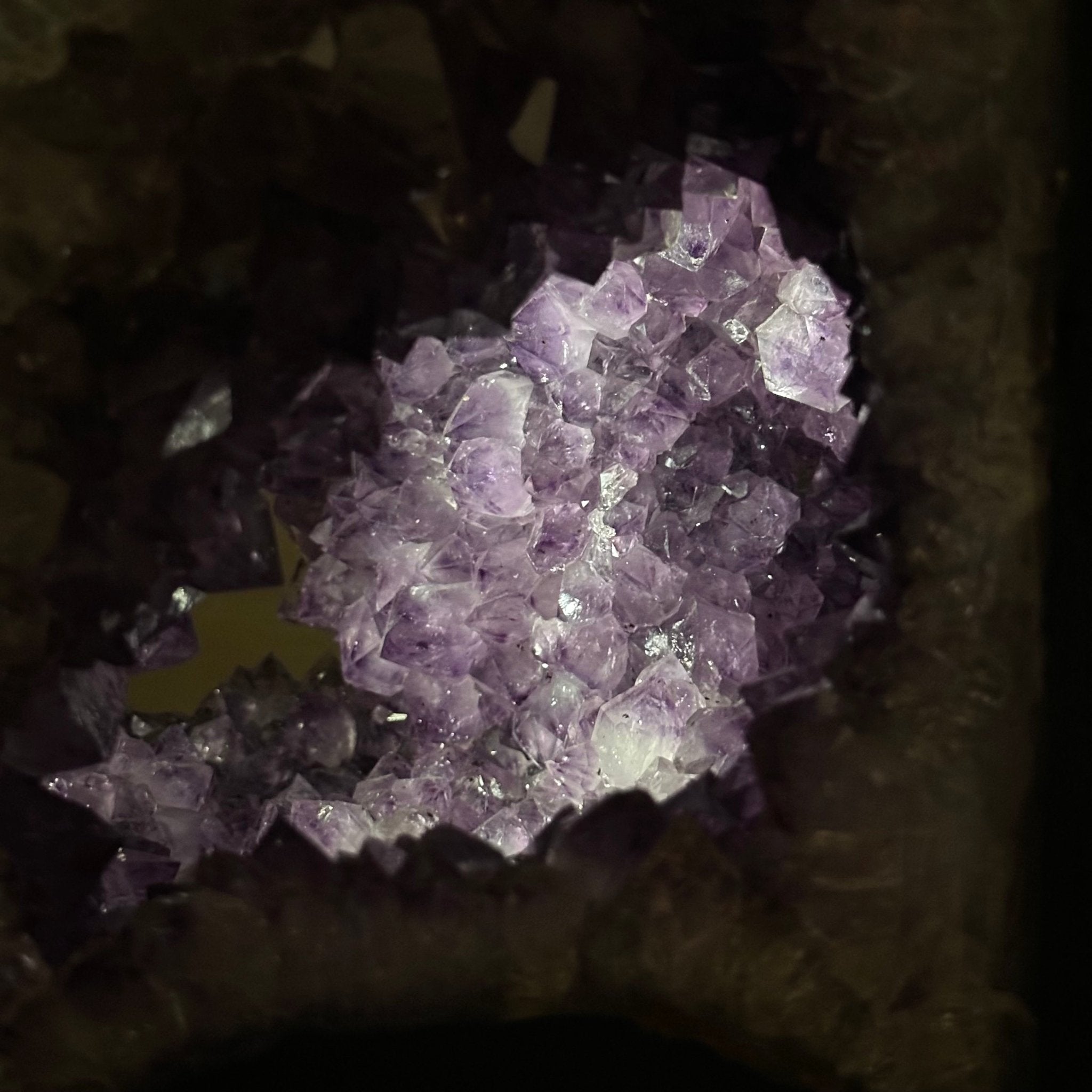 Unique Amethyst Cluster of 4 Cathedrals on a Rotating Stand, 125.7 lbs & 29.8" Tall #5492 - 0036 - Brazil GemsBrazil GemsUnique Amethyst Cluster of 4 Cathedrals on a Rotating Stand, 125.7 lbs & 29.8" Tall #5492 - 0036Clusters on Rotating Bases5492 - 0036