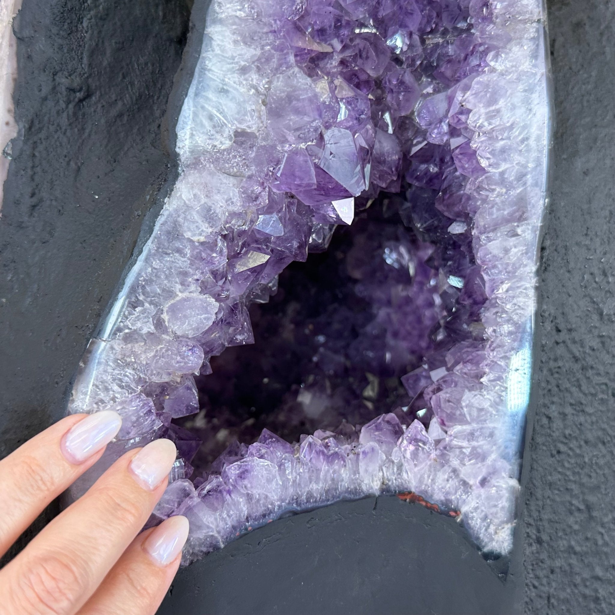 Unique Amethyst Cluster of 4 Cathedrals on a Rotating Stand, 125.7 lbs & 29.8" Tall #5492 - 0036 - Brazil GemsBrazil GemsUnique Amethyst Cluster of 4 Cathedrals on a Rotating Stand, 125.7 lbs & 29.8" Tall #5492 - 0036Clusters on Rotating Bases5492 - 0036