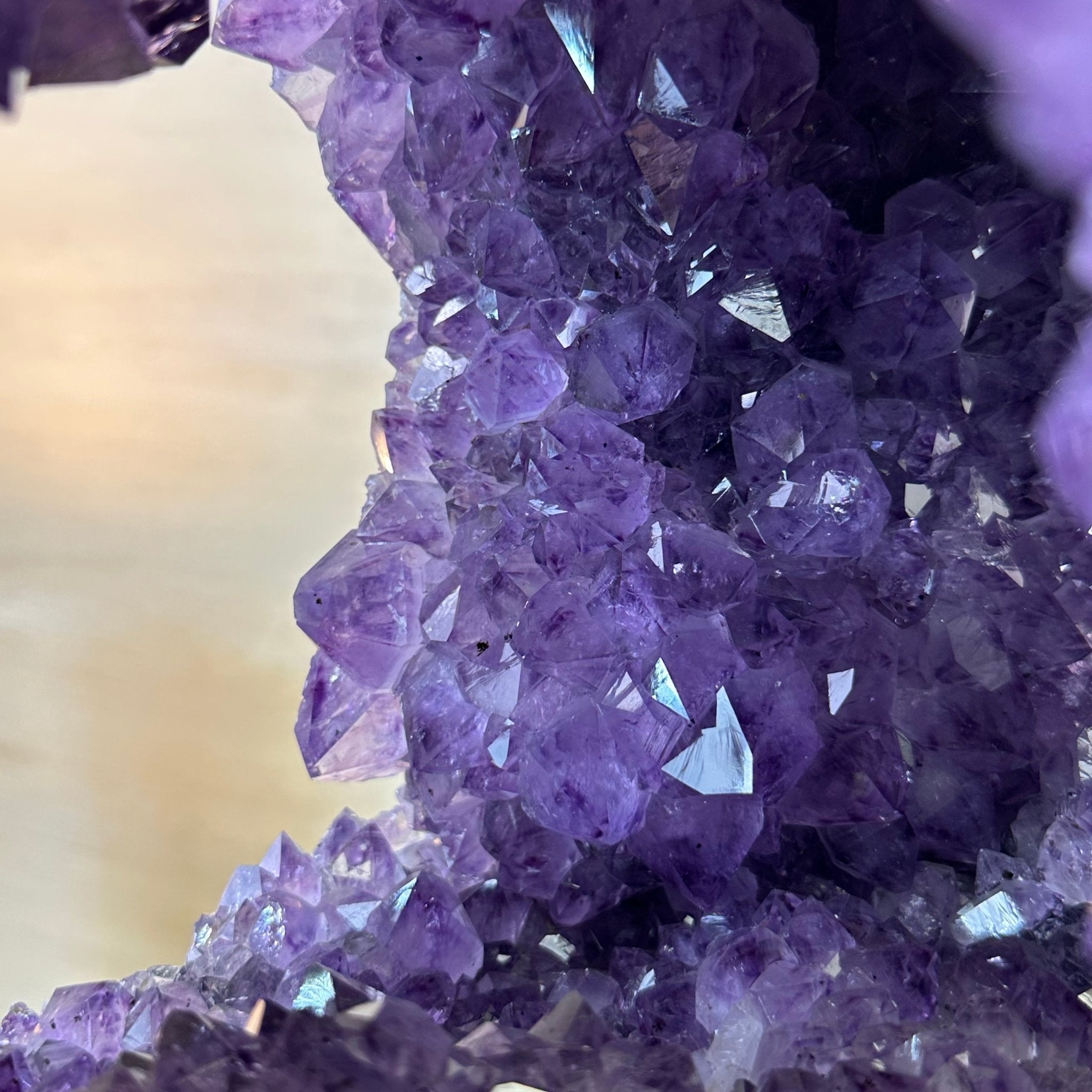 Unique Amethyst Cluster of 4 Cathedrals on a Rotating Stand, 125.7 lbs & 29.8" Tall #5492 - 0036 - Brazil GemsBrazil GemsUnique Amethyst Cluster of 4 Cathedrals on a Rotating Stand, 125.7 lbs & 29.8" Tall #5492 - 0036Clusters on Rotating Bases5492 - 0036